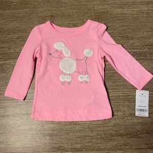 Carter’s Baby Girls Neon Glitter Poodle Jersey Tee